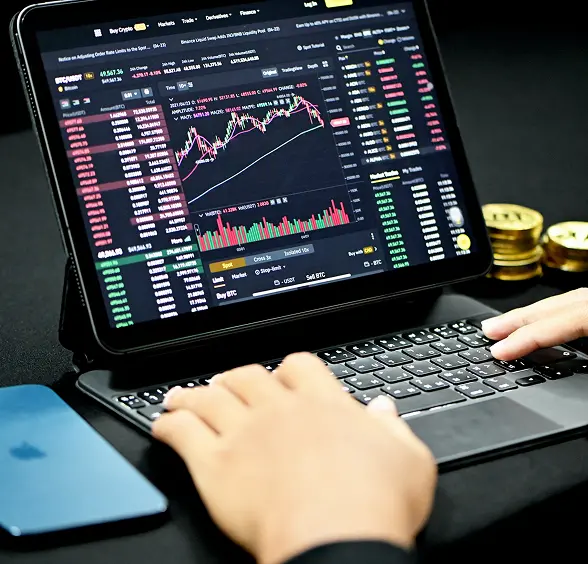 Trader AI displaying financial data